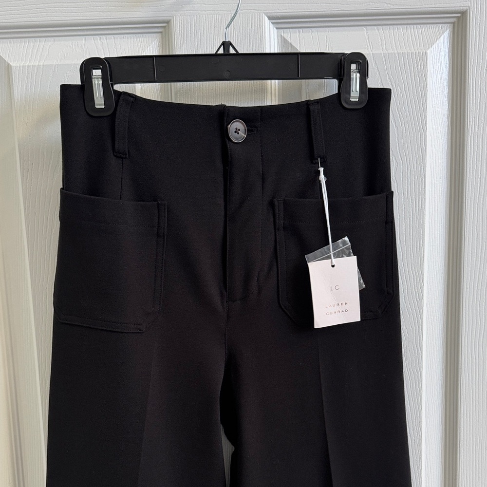 LC Lauren Conrad Super High Waisted Wide Leg Crop Pants - Picture 11 of 12